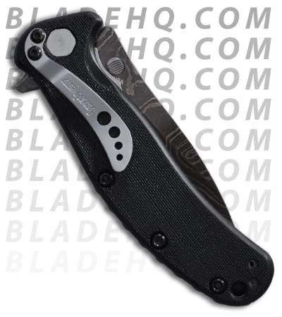 Kershaw Zing Liner Lock Knife Black (3" Damascus) 1735DAM 4 Kershaw Zing Liner Lock Knife Black (3" Damascus) 1735DAM - Image 2