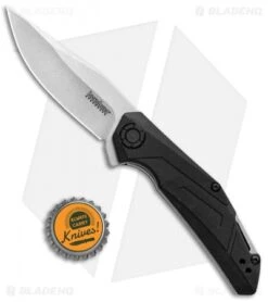 Kershaw Camshaft Assisted Opening Knife Black FRN (3" Stonewash) 1370 -Blade HQ Kersahw Camshaft Assisted Opening Black FRN SW 1370 BHQ 106040 jr bottlecap