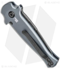 Kershaw Launch 12 Mini Stiletto Automatic Knife Gray/CF (2.5" Black Stonewash) -Blade HQ Kershaw 12 Launch 12 Mini Stiletto Auto Gray CF Black SW BHQ 147367 jr side