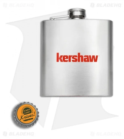 Kershaw 6 Oz. Stainless Steel Flask 4 Kershaw 6 Oz. Stainless Steel Flask - Image 2