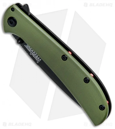 Kershaw Al Mar AM-3 Assisted Opening Knife Green G-10 (3" Black) 2335GRNBLK 4 Kershaw Al Mar AM-3 Assisted Opening Knife Green G-10 (3" Black) 2335GRNBLK - Image 2