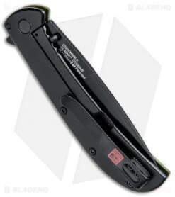 Kershaw Al Mar AM-4 Assisted Opening Knife Green G-10 (3.5" Black) 2330GRNBLK -Blade HQ Kershaw Al Mar AM 4 Green G 10 Black 2330GRNBLK BHQ 71077 jr side