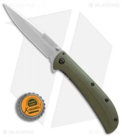 Kershaw Al Mar AM-4 Assisted Opening Knife Green G-10 (3.5" Satin) 2330GRN -Blade HQ Kershaw Al Mar AM 4 Green G10 satin BHQ 71006 er bottlecap