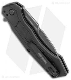 Kershaw Analyst Tanto Assisted Opening Knife Black FRN (3.25" BlackWash Serr) -Blade HQ Kershaw Analyst Tanto Assisted Opening Black FRN BlackWash Serr 2062ST BHQ 120528 jr side