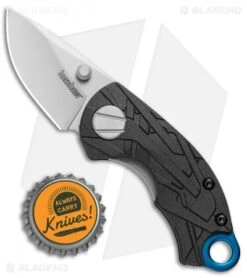 Kershaw Anso Aftereffect Liner Lock Knife Black FRN (1.70" Bead Blast) 1180 -Blade HQ Kershaw Anso Aftereffect LL Black FRN BB 1180 BHQ 106038 jr bottlecap