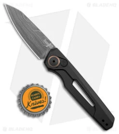 Kershaw Auto Launch 11 Black Aluminum Automatic Knife (2.75" Damascus) 7550DAM -Blade HQ Kershaw Auto Launch 11 Black Aluminum Damascus BHQ 175624 jr bottlecap