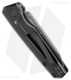 Kershaw Auto Launch 11 Black Aluminum Automatic Knife (2.75" Damascus) 7550DAM -Blade HQ Kershaw Auto Launch 11 Black Aluminum Damascus BHQ 175624 jr side