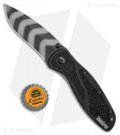 Kershaw Blur Assisted Opening Knife Black (3.375" Tiger Stripe) 1670OLKTSX 9 Kershaw Blur Assisted Opening Knife Black (3.375" Tiger Stripe) 1670OLKTSX -Blade HQ Kershaw Blur Assisted Opening Black Tiger Stripe KS1670BLKTS BHQ 100766 jr bottlecap