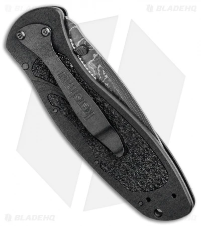 Kershaw Blur Assisted Opening Knife Black Aluminum (3.375" Damascus) 1670BLKDAM 5 Kershaw Blur Assisted Opening Knife Black Aluminum (3.375" Damascus) 1670BLKDAM - Image 3