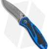 Kershaw Blur Assisted Opening Knife Blue Aluminum (3.375" Damascus) 1670NBDAM 1 Kershaw Blur Assisted Opening Knife Blue Aluminum (3.375" Damascus) 1670NBDAM -Blade HQ Kershaw Blur Assisted Opening Knife Blue Aluminum Damascus 1670NBDAM BHQ 107880 kp jr