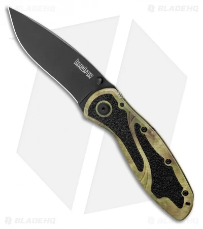 Kershaw Blur Assisted Opening Knife Camo (3.375" Black) 1670CAMO 3 Kershaw Blur Assisted Opening Knife Camo (3.375" Black) 1670CAMO