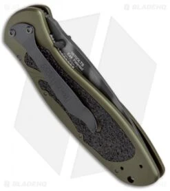 Kershaw Blur Assisted Opening Knife OD Green (3.375" Tiger Stripe) 1670OLTS -Blade HQ Kershaw Blur OD Green Tiger Stripe 1670OLTS BHQ 55587 jr side 2