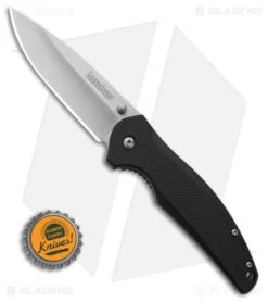 Kershaw Bowser Liner Lock Knife Black Nylon (3.25" Satin) 9 Kershaw Bowser Liner Lock Knife Black Nylon (3.25" Satin) -Blade HQ Kershaw Bowser LLK Black Nylon 3in Satin BHQ 107942 td size