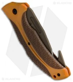 Kershaw Buck Commander Lonerock Folding Guthook Lock Back Knife (3.5" Brown) 8 Kershaw Buck Commander Lonerock Folding Guthook Lock Back Knife (3.5" Brown) -Blade HQ Kershaw Buck Commander Lonerock Folding Guthook Brown 1898GHORBRNBCX BHQ 51594 jr side