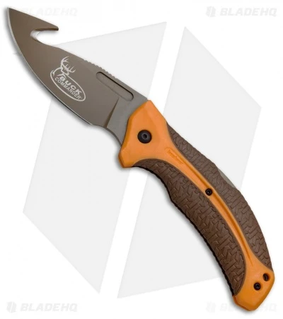 Kershaw Buck Commander Lonerock Folding Guthook Lock Back Knife (3.5" Brown) 3 Kershaw Buck Commander Lonerock Folding Guthook Lock Back Knife (3.5" Brown)