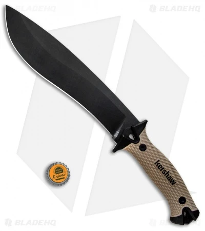 Kershaw Camp 10 Fixed Blade Knife Machete Tan (10" Black) 1077TAN 6 Kershaw Camp 10 Fixed Blade Knife Machete Tan (10" Black) 1077TAN - Image 4