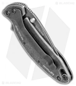 Kershaw Chive Assisted Opening Knife (1.94" Blackwash) 1600 -Blade HQ Kershaw Chive Assisted Opening Blackwash KS1600BLKBW BHQ 100765 jr side