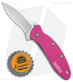 Kershaw Chive Assisted Opening Knife Pink (1.94" Bead Blast) 1600PINK -Blade HQ Kershaw Chive Assited Opening Knife Pink 1in 94cm Beadblast 1600 Pink BHQ 2218 td size