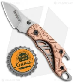 Kershaw Copper Cinder Keychain Knife Bottle Opener (1.4" Stonewash) 1025Cu 9 Kershaw Copper Cinder Keychain Knife Bottle Opener (1.4" Stonewash) 1025Cu -Blade HQ Kershaw Cinder Keychain Bottle Opener Copper SW 1025CU BHQ 94080 jr bottlecap