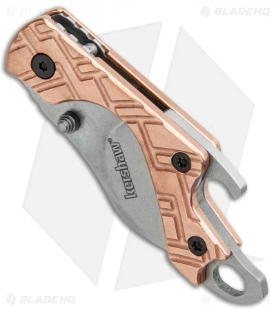 Kershaw Copper Cinder Keychain Knife Bottle Opener (1.4" Stonewash) 1025Cu 4 Kershaw Copper Cinder Keychain Knife Bottle Opener (1.4" Stonewash) 1025Cu - Image 2