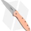 Kershaw Copper Leek Assisted Opening Knife (3" Stonewash) 1660CU -Blade HQ Kershaw Copper Leek Assisted Opening SW 1660CU BHQ 105986 jr