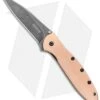 Kershaw Leek Assisted Opening Knife Copper (3" Black SW) 1660CUBW 1 Kershaw Leek Assisted Opening Knife Copper (3" Black SW) 1660CUBW -Blade HQ Kershaw Copper Leek Assited Opening Blackwash 1660CUBW BHQ 123691 jr