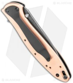 Kershaw Leek Assisted Opening Knife Copper (3" Black SW) 1660CUBW -Blade HQ Kershaw Copper Leek Assited Opening Blackwash 1660CUBW BHQ 123691 jr side