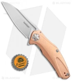 Kershaw Copper Natrix Sub-Frame Lock Knife (3.25" Stonewash) 7007CU -Blade HQ Kershaw Copper Natrix Sub FL SW 7007CU BHQ 105984 jr bottlecap