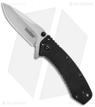 Kershaw Cryo Assisted Opening Flipper Knife Black G-10 (2.75" D2) Exclusive 3 Kershaw Cryo Assisted Opening Flipper Knife Black G-10 (2.75" D2) Exclusive