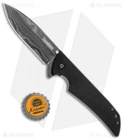 Kershaw Damascus Skyline Liner Lock Knife (3.125") 1760DAM -Blade HQ Kershaw Damascus Skyline LL 1760DAM BHQ 3378 jr bottlecap