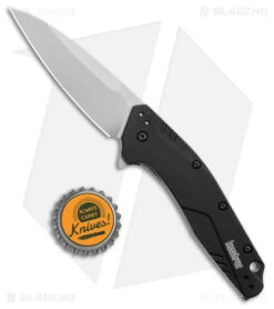 Kershaw Dividend Assisted Opening Knife Black (3" Stonewash 20CV) 1812BLK -Blade HQ Kershaw Dividend Assisted Opening Black SW BHQ 76656 jr bottlecap