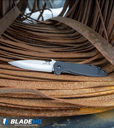 Kershaw Emerson CQC-4KXL D2 Frame Lock Knife (3.9" Stonewash) 6055D2 10 Kershaw Emerson CQC-4KXL D2 Frame Lock Knife (3.9" Stonewash) 6055D2 - Image 8