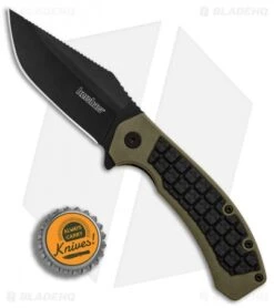 Kershaw Faultline Liner Lock Knife Green/Black GFN (3" Black) 8760 9 Kershaw Faultline Liner Lock Knife Green/Black GFN (3" Black) 8760 -Blade HQ Kershaw Faultline Green Black GFN black BHQ 81280 er bottlecap