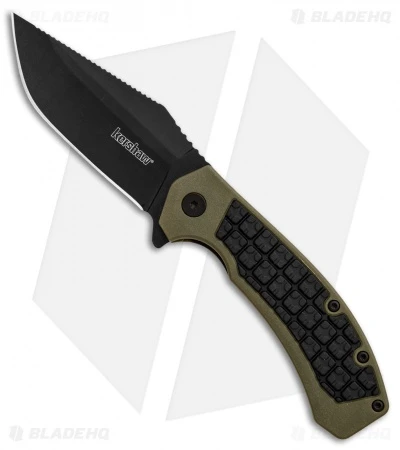 Kershaw Faultline Liner Lock Knife Green/Black GFN (3" Black) 8760 3 Kershaw Faultline Liner Lock Knife Green/Black GFN (3" Black) 8760