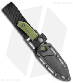 Kershaw Deschutes Caper Fixed Blade Knife Green (3.3" Stonewash) 1882 -Blade HQ Kershaw Fixed Blade Green SW 1882 jr sheath