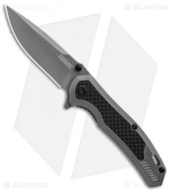 Kershaw Fringe A/O Frame Lock Knife Gray SS/Carbon Fiber (3" Gray) 8310