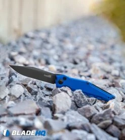 Kershaw Galyean Launch 7 Automatic Knife Blue (3.75" Black) 7900BLUBLK -Blade HQ Kershaw Galyean Launch 7 Auto Blue Black 7900BLUBLK BHQ 99039 jr lifestyle full size