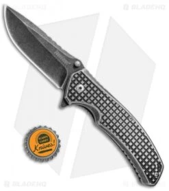 Kershaw Headgrille Assisted Opening Frame Lock Knife (3.25" Blackwash) 1325 -Blade HQ Kershaw Headgrille Assisted Blackwash KS1325X BHQ 70082 jr bottlecap