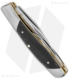 Kershaw Iredale Slip Joint Knife Black Canvas Micarta (2.6" Satin) 4386 -Blade HQ Kershaw Iredale SJ Black Canvas Micarta Satin BHQ 139786 jr side