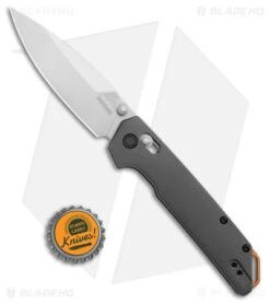 Kershaw Iridium Bar Lock Knife Gray Aluminum (3.5" Satin D2) 2038 -Blade HQ Kershaw Iridium Gray Copper Satin BHQ 178501 jr bottlecap