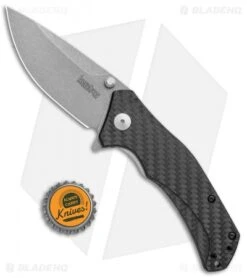 Kershaw Knockout Assisted Opening Knife Carbon Fiber (3.25" SW M390) 1870CFM390 -Blade HQ Kershaw Knockout Assisted Opening CF SW 1870CFM390 BHQ 109087 jr bottlecap