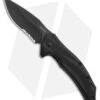 Kershaw Lateral Spring Assisted Knife Black GRN (3" Black Serr) 1645BLKST -Blade HQ Kershaw Lateral Knife Black Black Serr BHQ 178498 jr