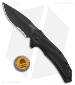 Kershaw Lateral Spring Assisted Knife Black GRN (3" Black Serr) 1645BLKST 9 Kershaw Lateral Spring Assisted Knife Black GRN (3" Black Serr) 1645BLKST -Blade HQ Kershaw Lateral Knife Black Black Serr BHQ 178498 jr bottlecap