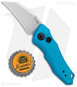 Kershaw Launch 10 Automatic Knife Teal (1.9" Stonewash) 7350 -Blade HQ Kershaw Launch 10 Auto Teal SW 7350 BHQ 105328 jr bottlecap
