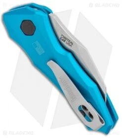 Kershaw Launch 10 Automatic Knife Teal (1.9" Stonewash) 7350 -Blade HQ Kershaw Launch 10 Auto Teal SW 7350 BHQ 105328 jr side