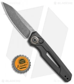 Kershaw Launch 11 Automatic Knife Black Aluminum (2.75" Blackwash) 7550 -Blade HQ Kershaw Launch 11 Auto Black Aluminum Blackwash 7550 BHQ 105982 jr bottlecap
