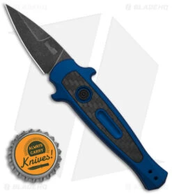 Kershaw Launch 12 CA Legal Mini Stiletto Automatic Knife Blue/CF (1.9" Black SW) 9 Kershaw Launch 12 CA Legal Mini Stiletto Automatic Knife Blue/CF (1.9" Black SW) -Blade HQ Kershaw Launch 12 CA Legal mini Stiletto Automatic Knife Blue CF 1in Black SW BHQ 145126 td size