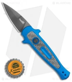 Kershaw Launch 12 CA Legal Mini Stiletto Automatic Knife Blue (1.9" Black) 9 Kershaw Launch 12 CA Legal Mini Stiletto Automatic Knife Blue (1.9" Black) -Blade HQ Kershaw Launch 12 Mini Stiletto Automatic Knife Blue 2.5 Black 7130BLUBLK BHQ 117930 LS Bottlecap