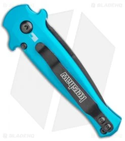 Kershaw Launch 12 Mini Stiletto Automatic Knife Teal (2.5" Black) -Blade HQ Kershaw Launch 12 Mini Stiletto Automatic Knife Teal 2.5 Black KER7125TEALBLK BHQ 116323 LS Side