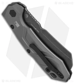 Kershaw Launch 14 Automatic Knife Cleaver Gray Al (3.4" Black SW) 7850 8 Kershaw Launch 14 Automatic Knife Cleaver Gray Al (3.4" Black SW) 7850 -Blade HQ Kershaw Launch 14 Auto Cleaver BlackWash 7850 BHQ 139777 jr side